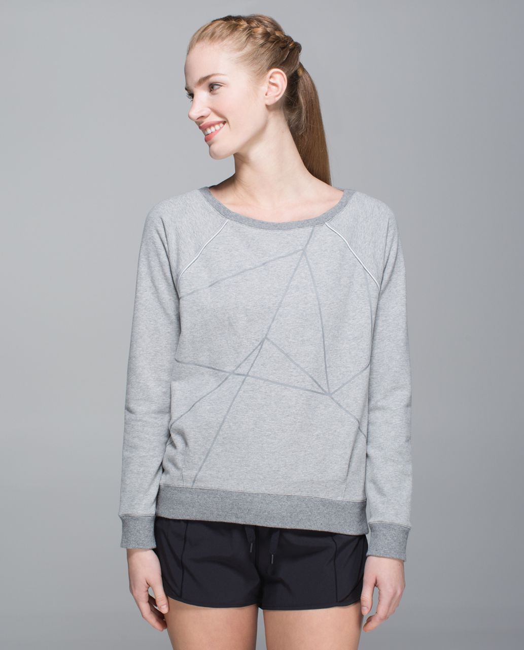 Lululemon Crew Love Pullover *Reflective - Heathered Medium Grey