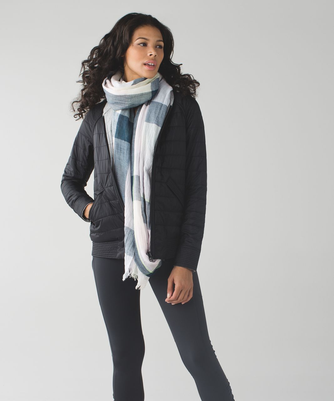 Lululemon Warrior Scarf - White / Parfait Pink / Alberta Lake