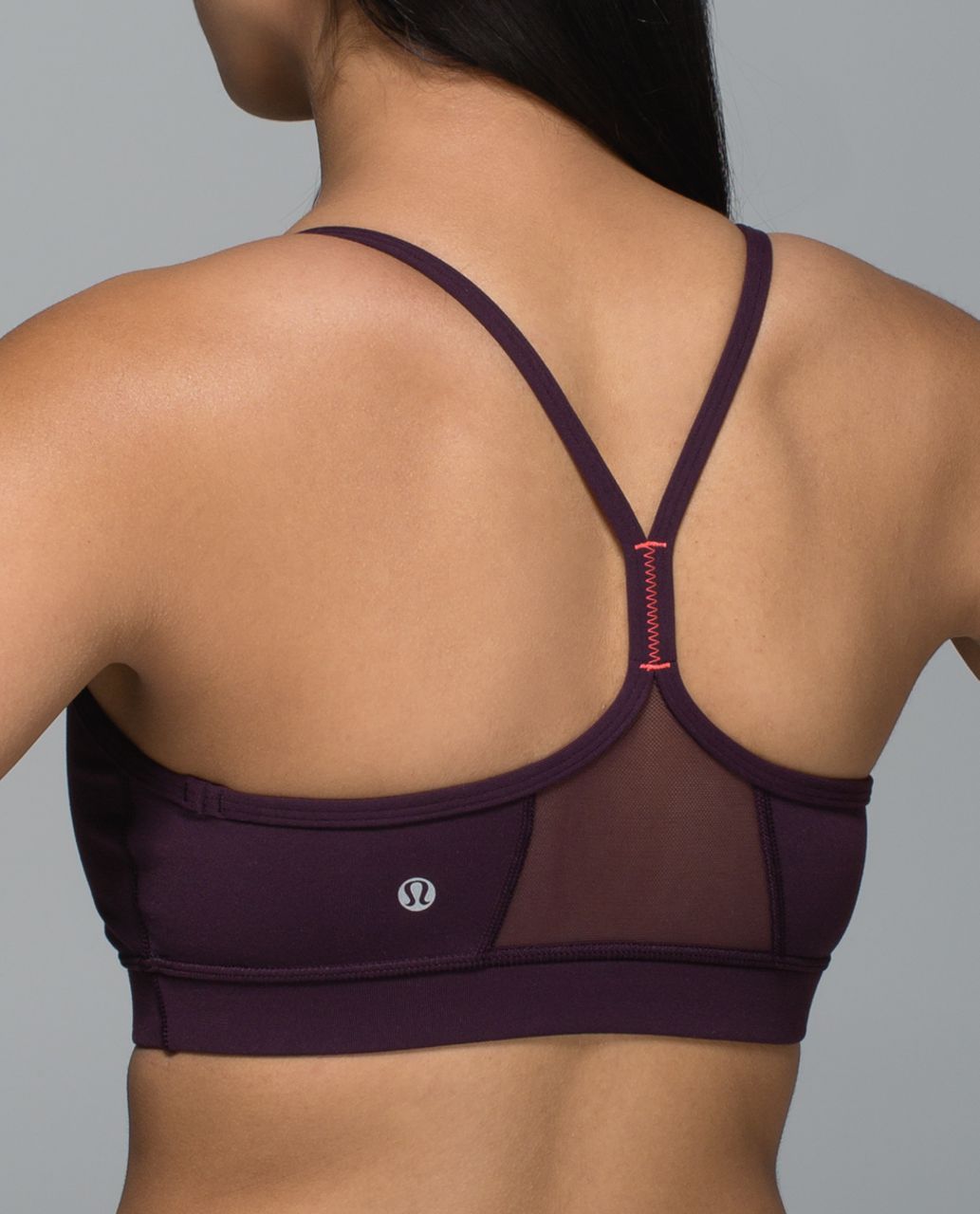 Lululemon Flow Y Bra IV - Black Cherry