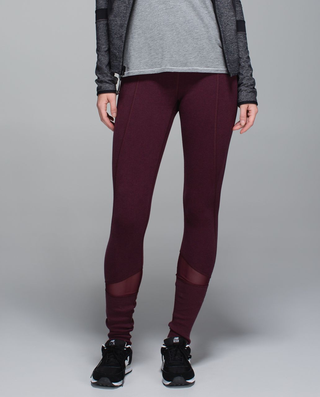 Lululemon Devi Yoga Pant - Heathered Bordeaux Drama / Black Cherry