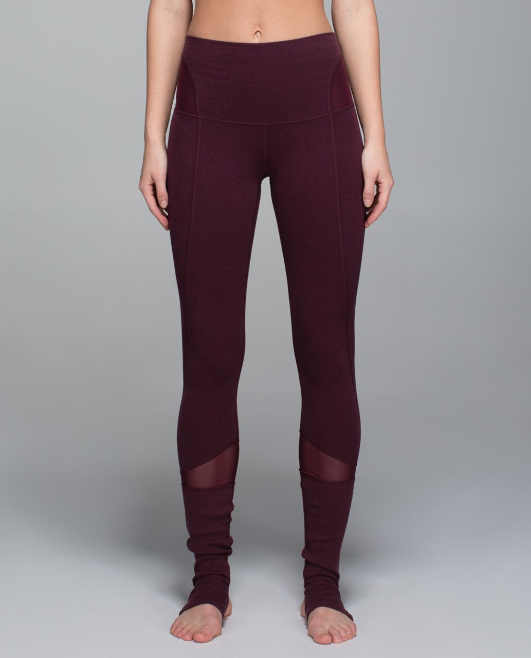 Lululemon Devi Yoga Pant - Heathered Bordeaux Drama / Black Cherry ...