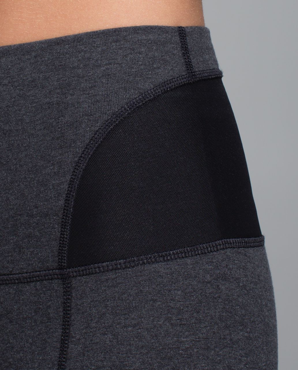 Lululemon Devi Yoga Pant - Heathered Speckled Black / Black - lulu fanatics