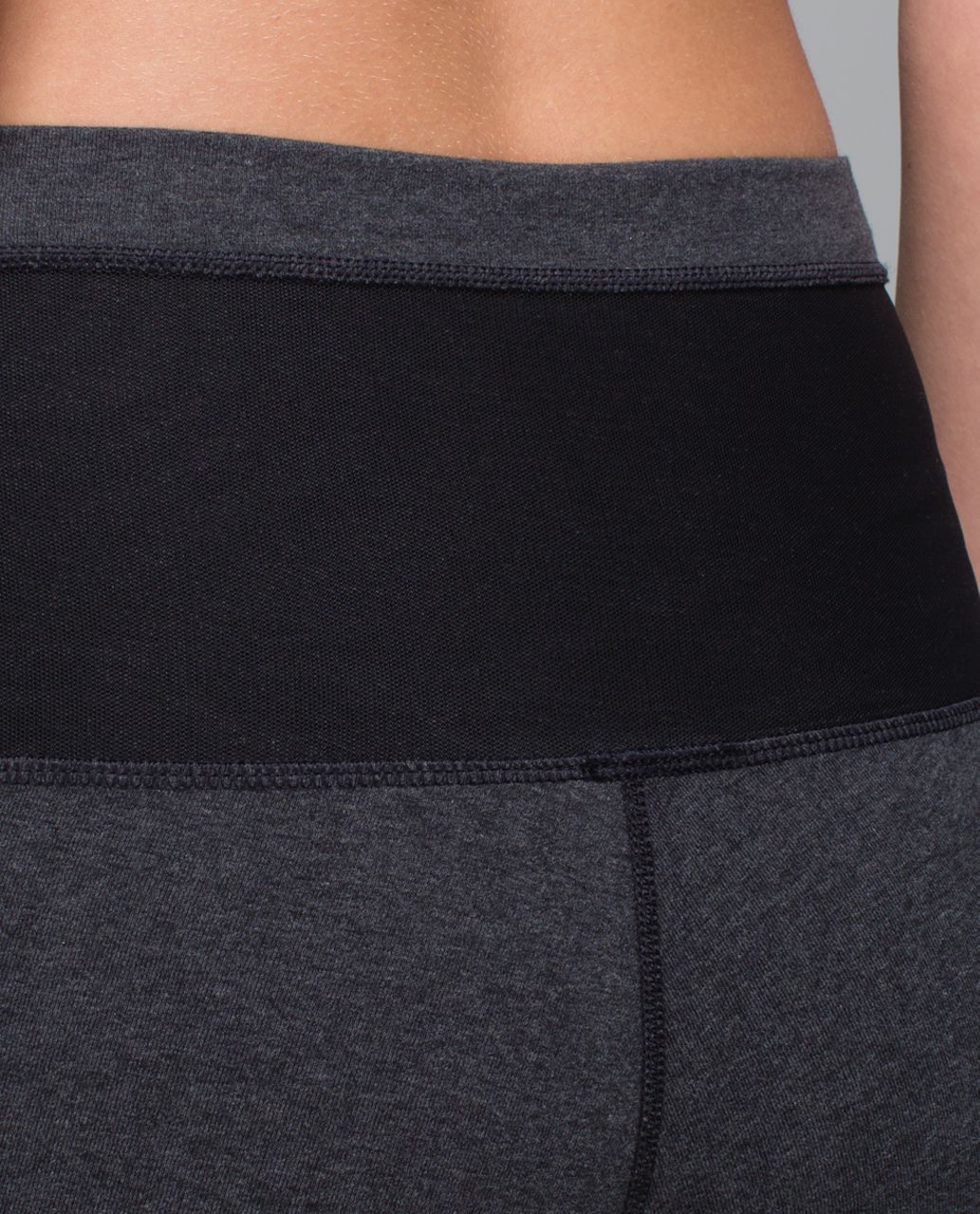 Lululemon Devi Yoga Pant - Heathered Speckled Black / Black - lulu fanatics