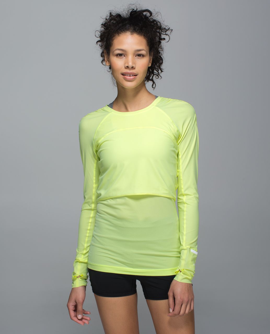 Lululemon Run:  Sea-Me Run Long Sleeve - Clear Mint