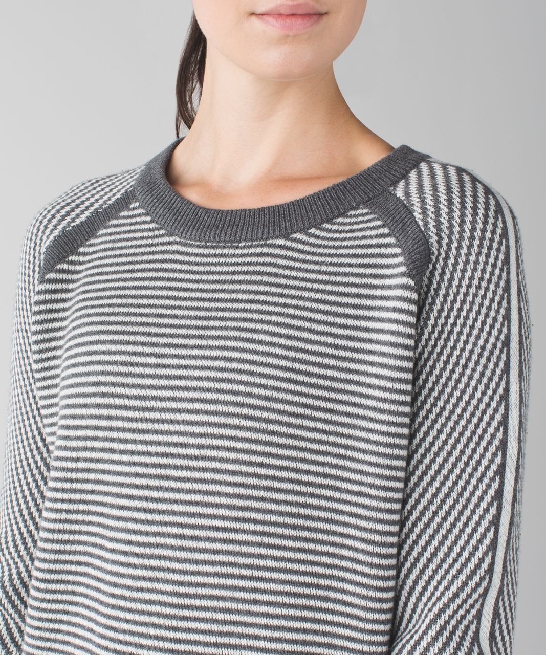 Lululemon Devi Crew - Heathered Dark Grey / Heathered Light Grey