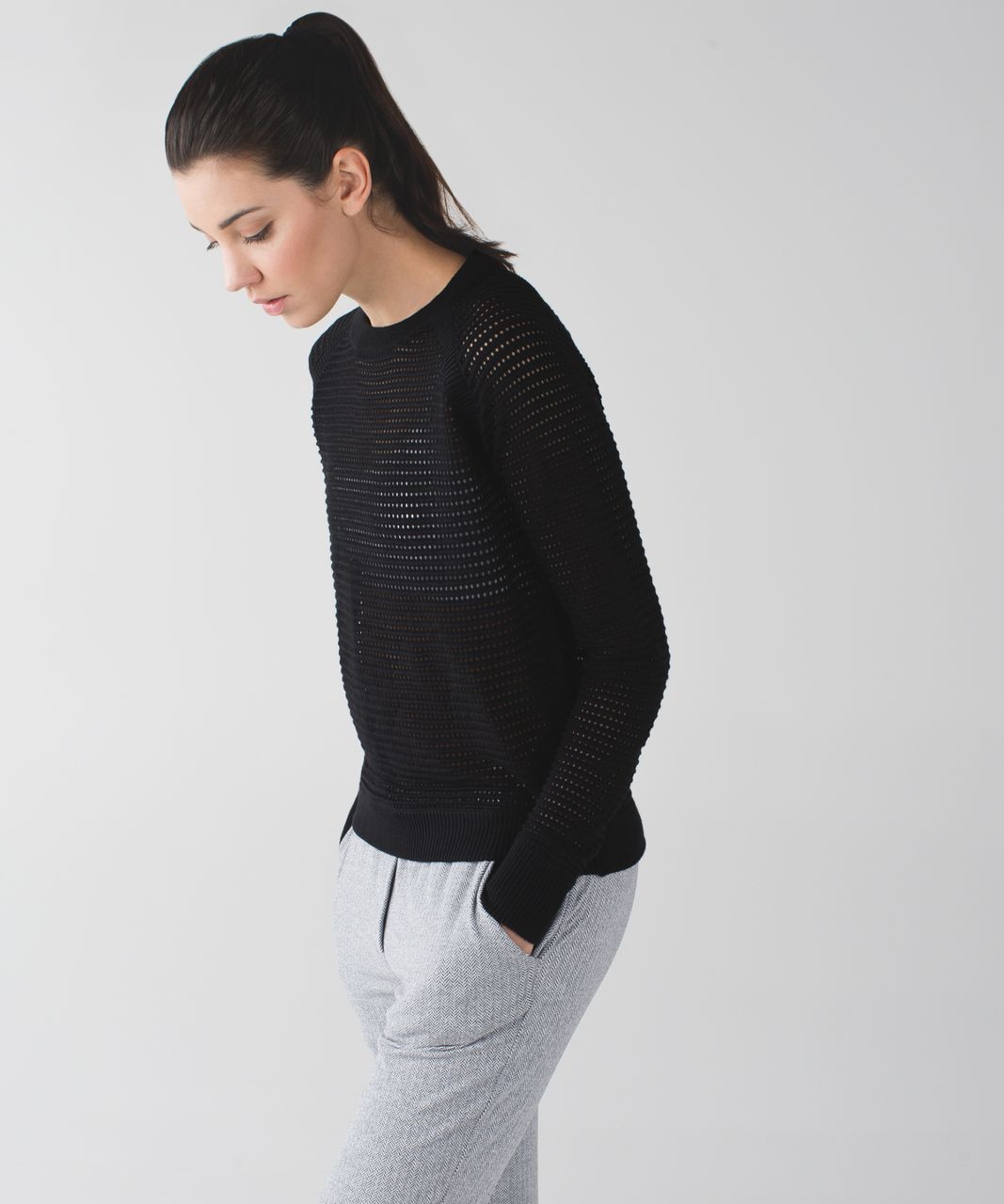 Lululemon Devi Crew *Pointelle - Black