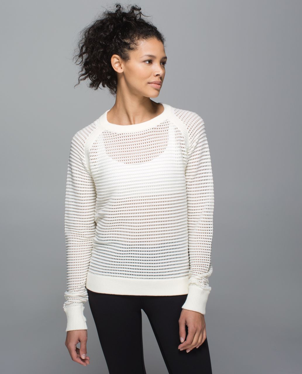 Lululemon Devi Crew *Pointelle - White