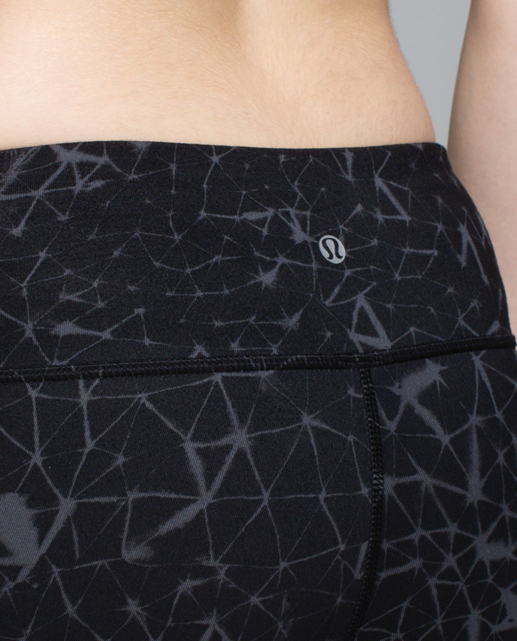 Lululemon Wunder Under Crop II *Full-On Luon - Star Crushed Coal Black