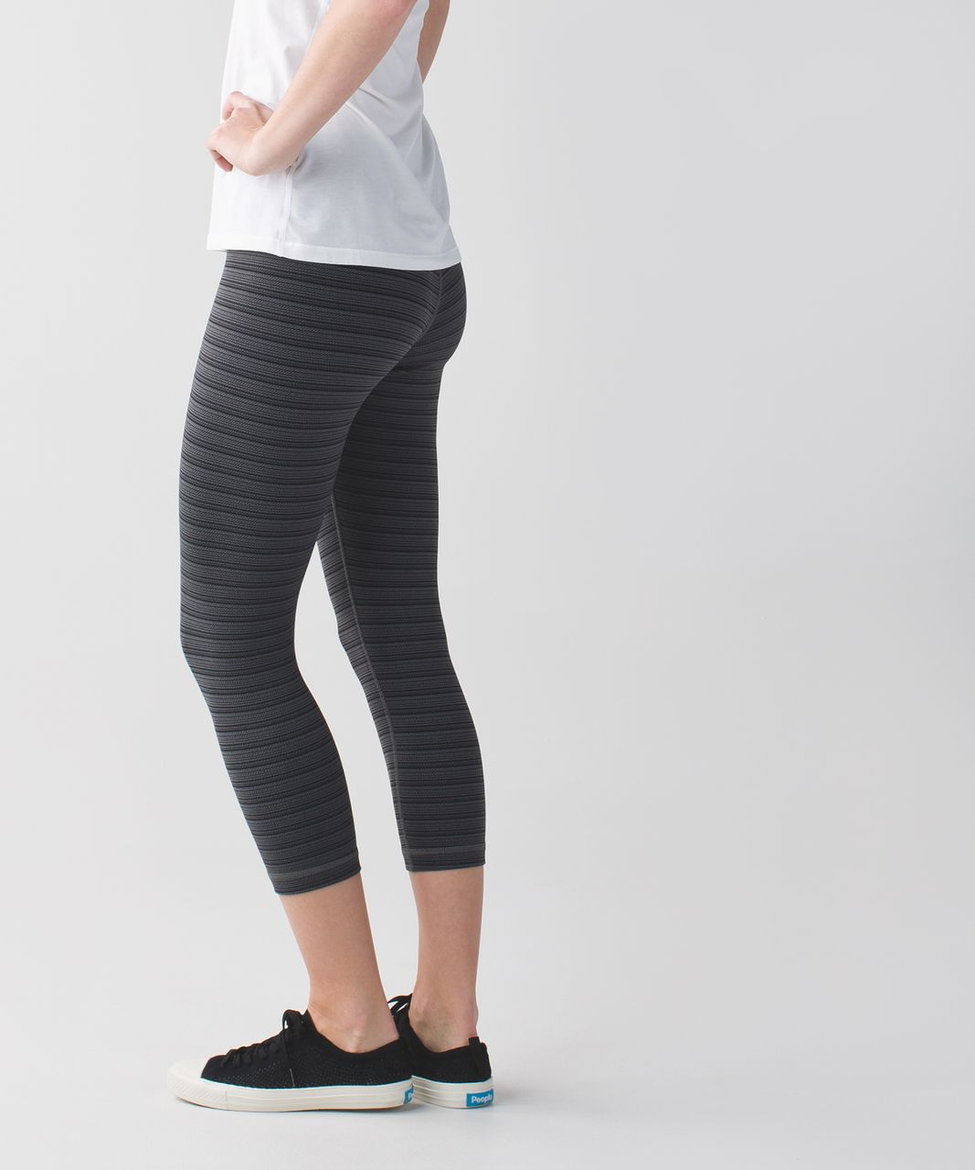 Lululemon Meant To Move 7/8 Tight (25) - Black / Flocked Floral Black Black  - lulu fanatics