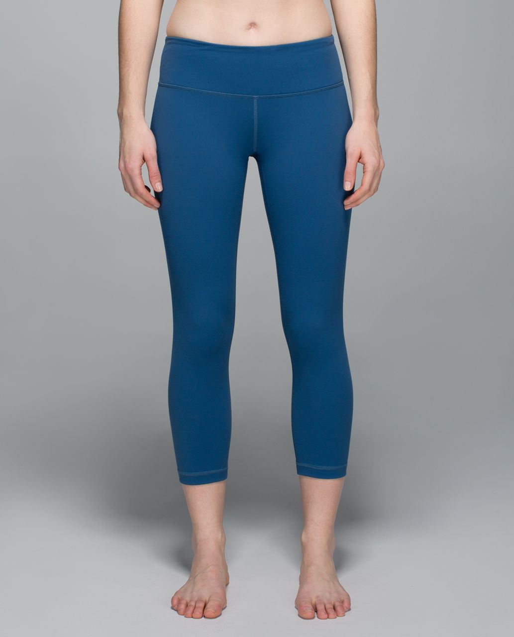 Lululemon Wunder Under Crop II *Full-On Luon - Hawk Blue