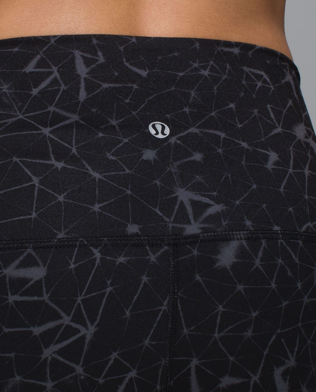 Lululemon Wunder Under Crop II Full-On Luon Star Crushed Coal Black, 6