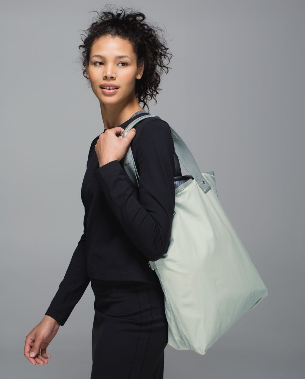 Lululemon Rejuvenate Yoga Tote - Minty Grey / Earl Grey