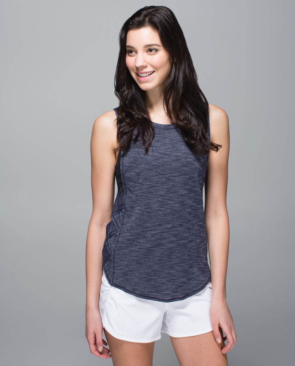 Lululemon Var-City Muscle Tank - Heathered Deep Navy