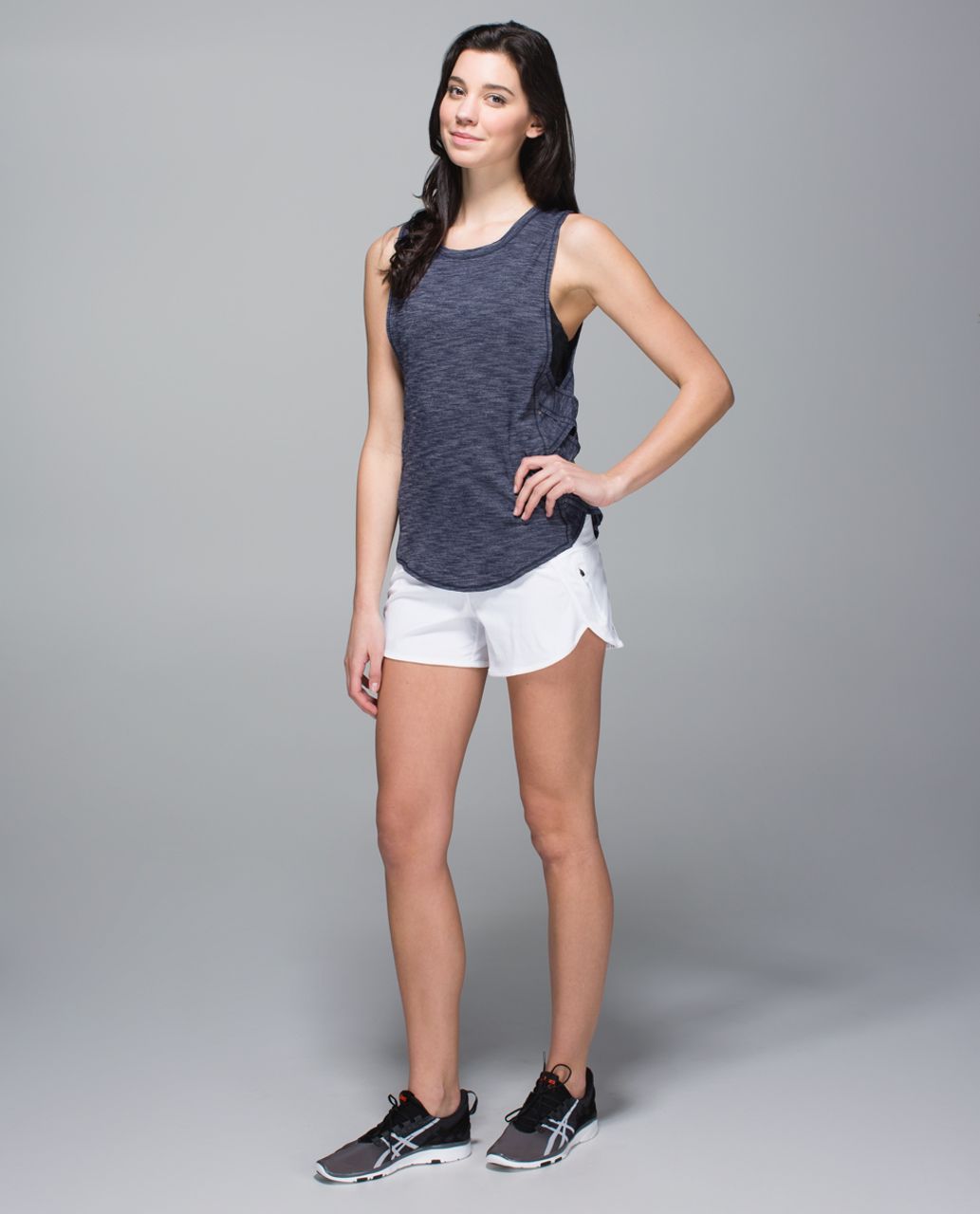 Lululemon Var-City Muscle Tank - Heathered Deep Navy