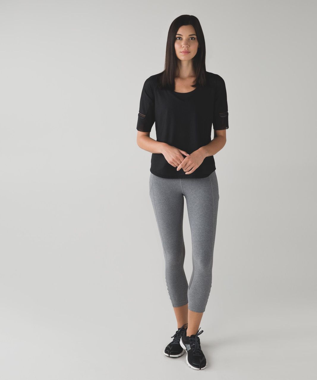 Lululemon Var-City 1/2 Sleeve - Black