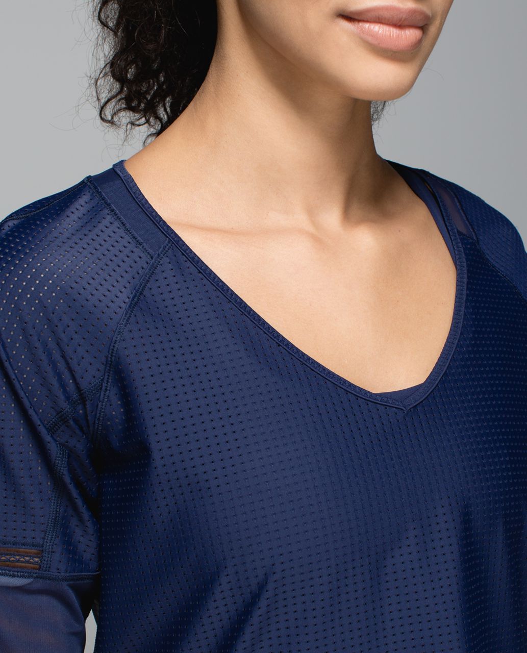 Lululemon Var-City 1/2 Sleeve - Deep Navy