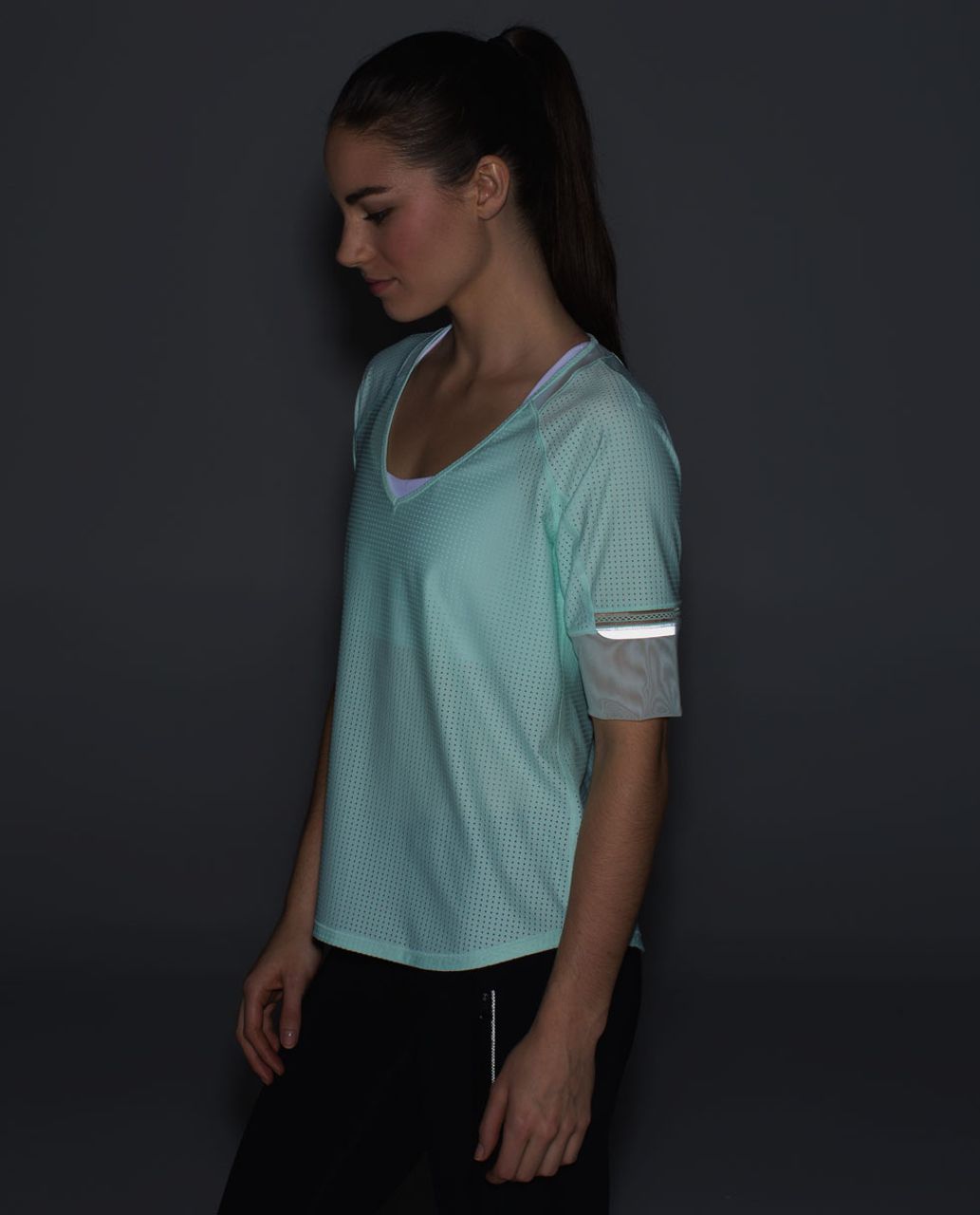 Lululemon Var-City 1/2 Sleeve - Sea Mist