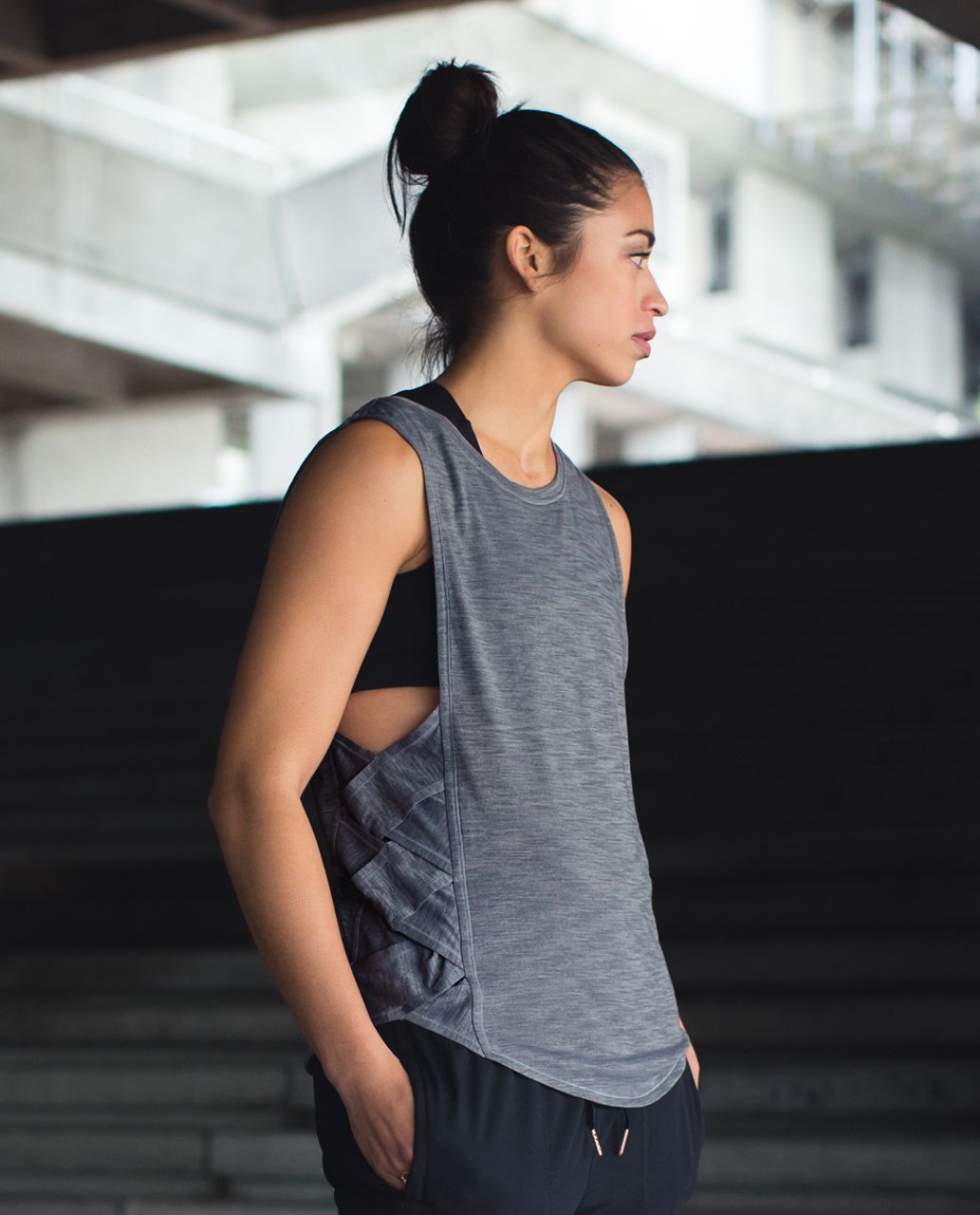 Lululemon Var-City Muscle Tank - Heathered Slate