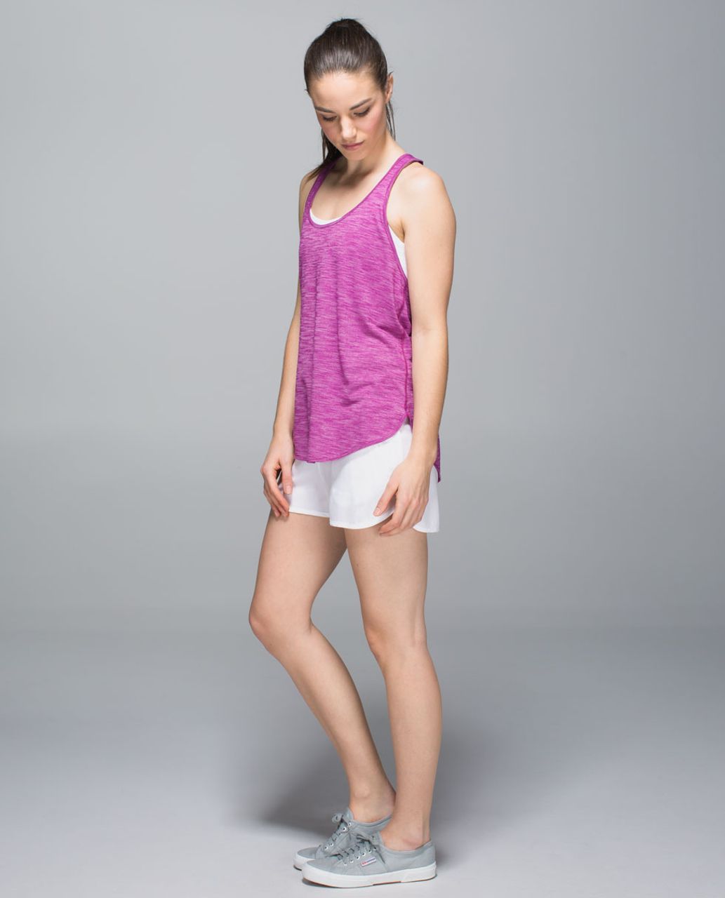 Lululemon 105 F Singlet - Heathered Regal Plum