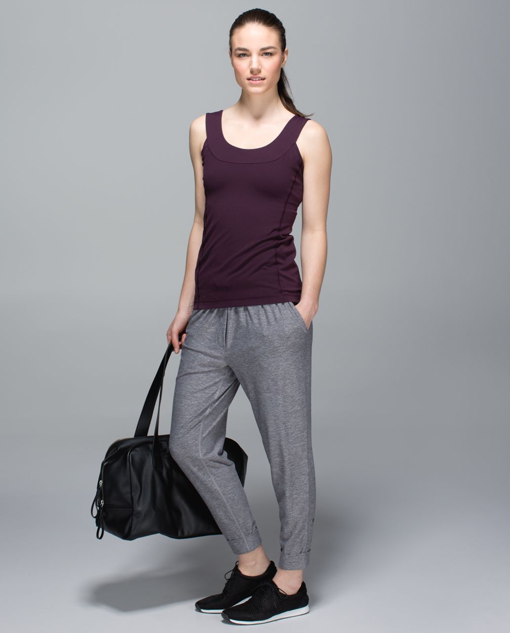 Lululemon Scoop Back Tank - Black Cherry