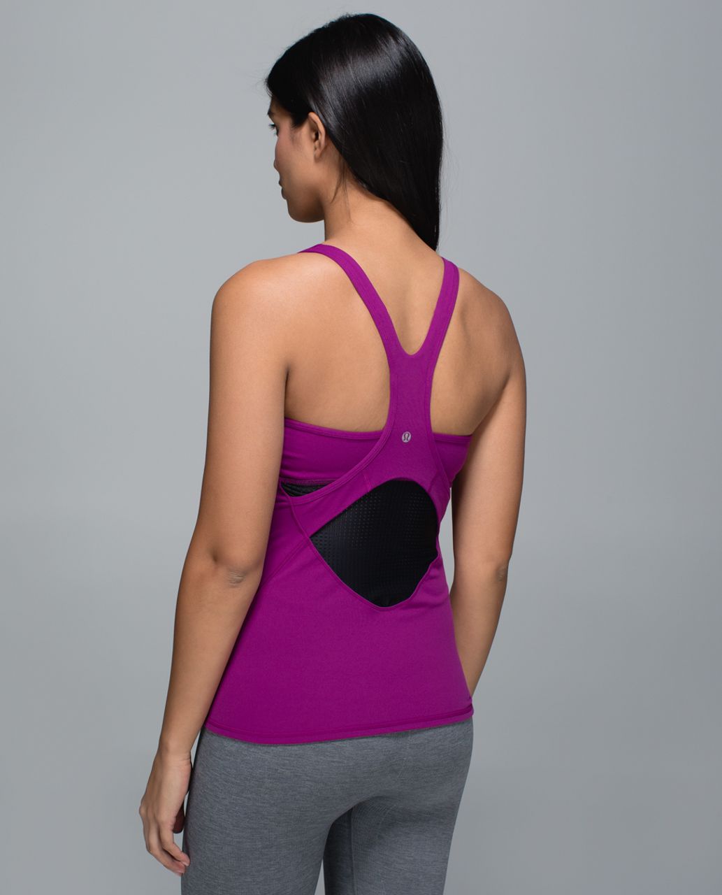 Lululemon Crossback Tank - Regal Plum / Black