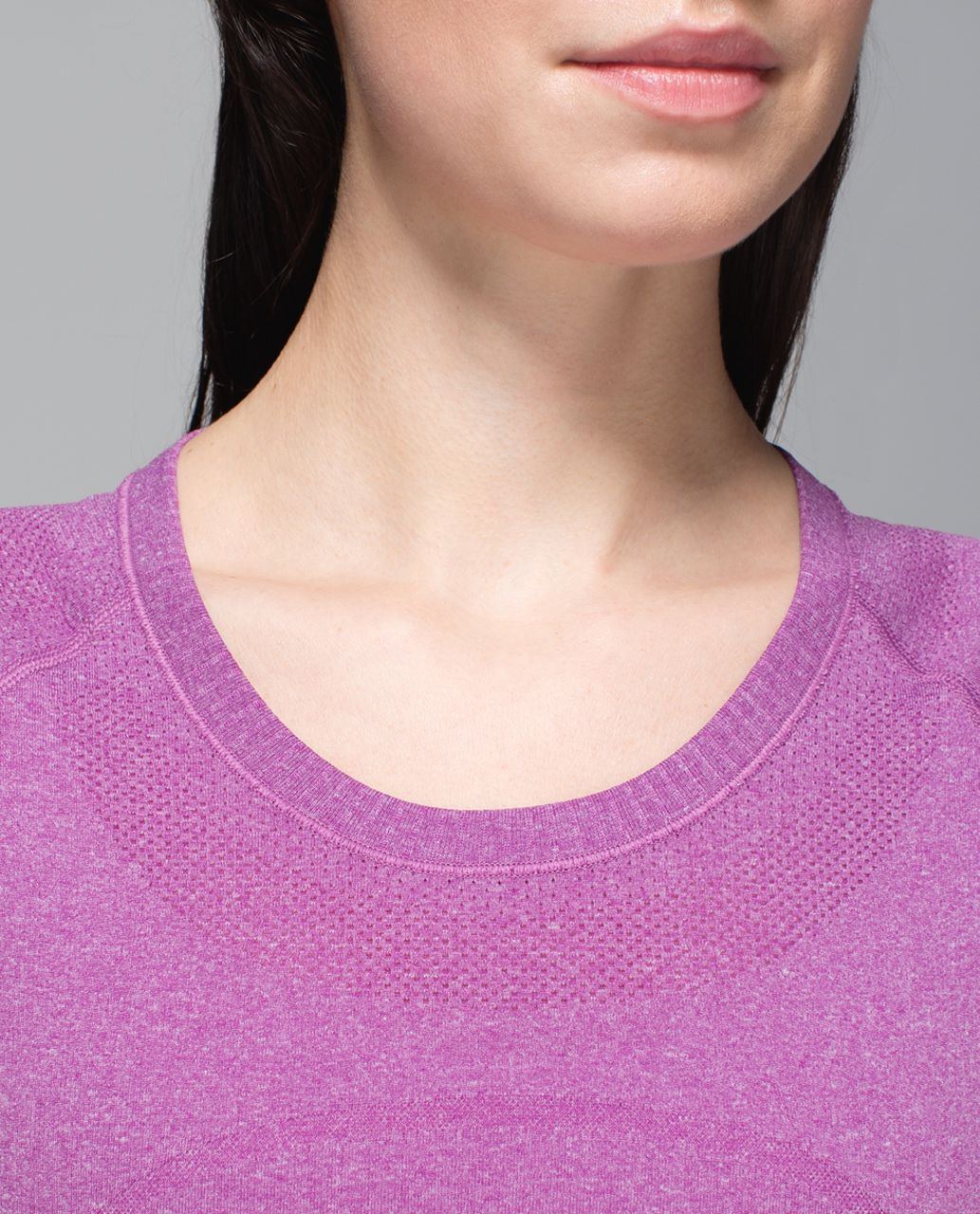 Lululemon Run:  Swiftly Tech Short Sleeve Crew - Heathered Regal Plum