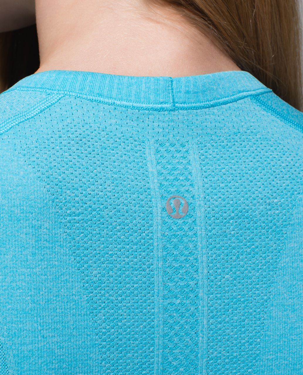 Lululemon Run:  Swiftly Tech Short Sleeve Crew - Heathered Fresco Blue