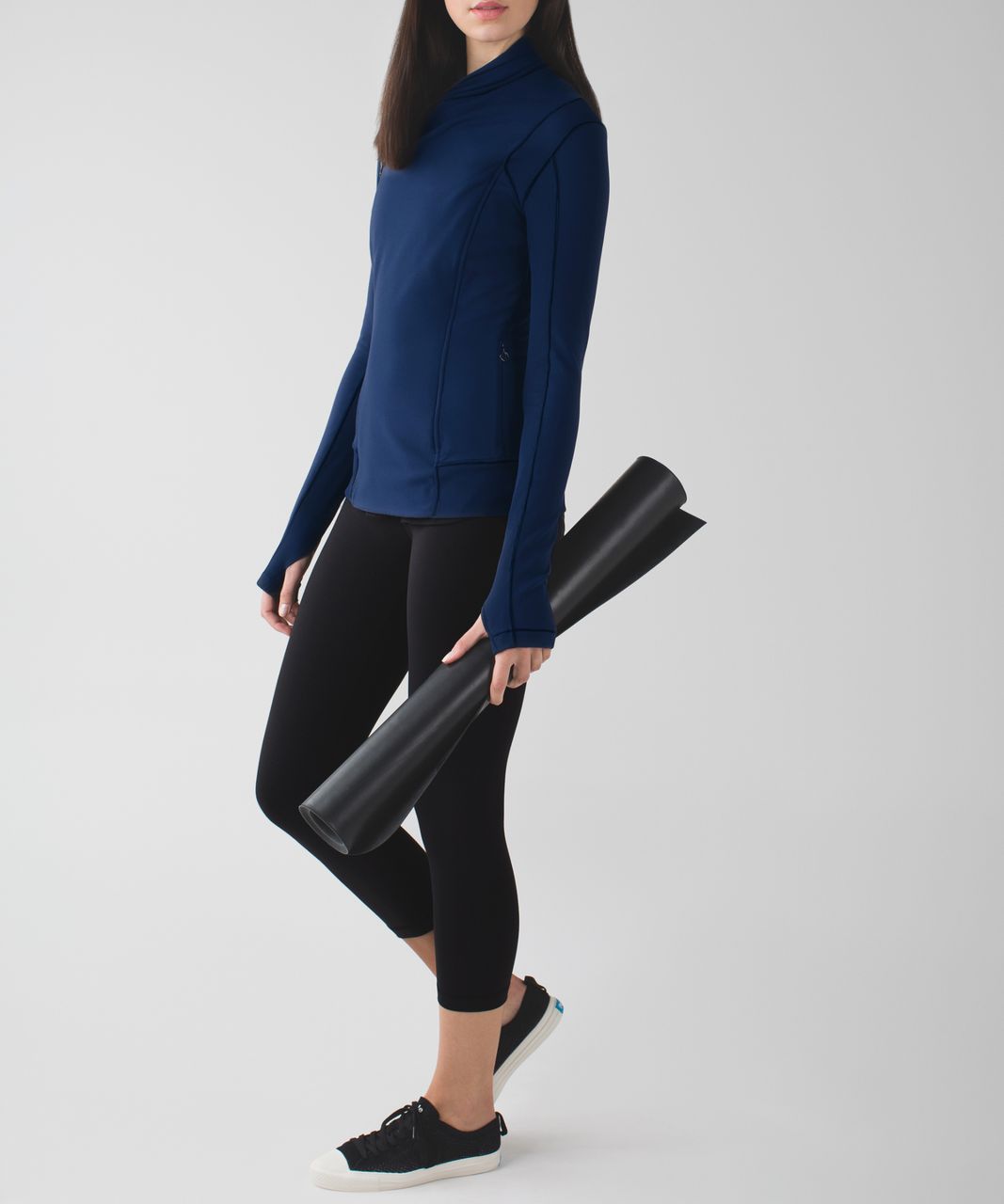 Lululemon Bhakti Yoga Jacket - Deep Navy - lulu fanatics