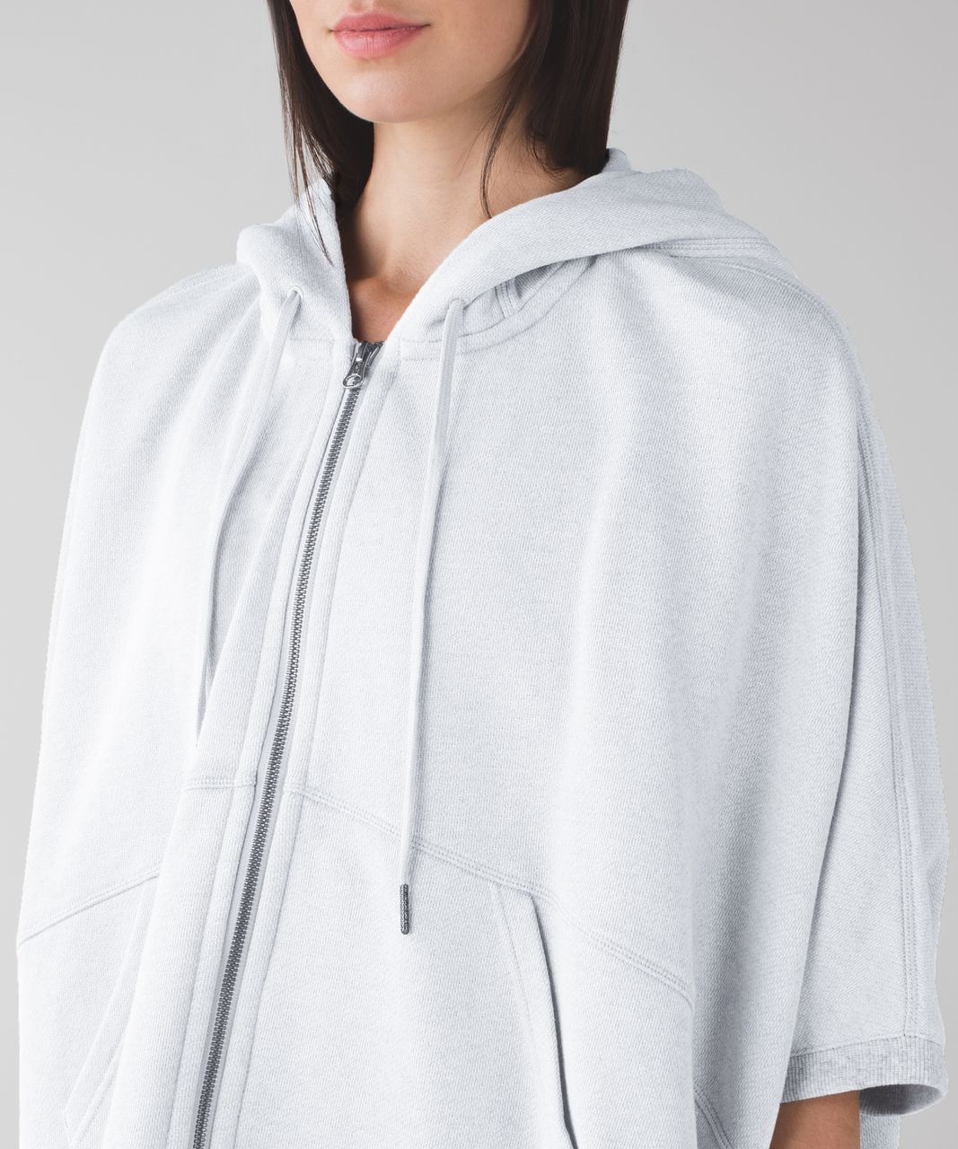 Lululemon In The Loop Poncho - Heathered Silver Spoon / Heathered Light Grey