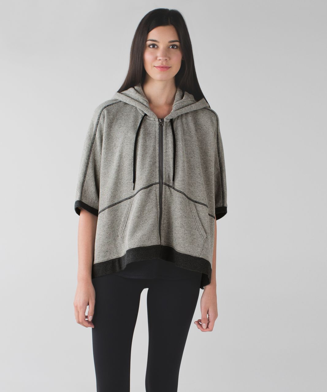 Lululemon In The Loop Poncho - Heathered Black / Heathered Dark Grey