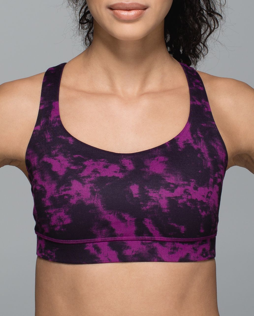 Lululemon 50 Rep Bra - Breezie Regal Plum Black / Black