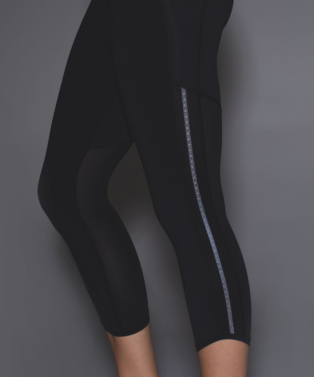 Lululemon Pace Pusher Crop - Black / Pigment Wave Multi