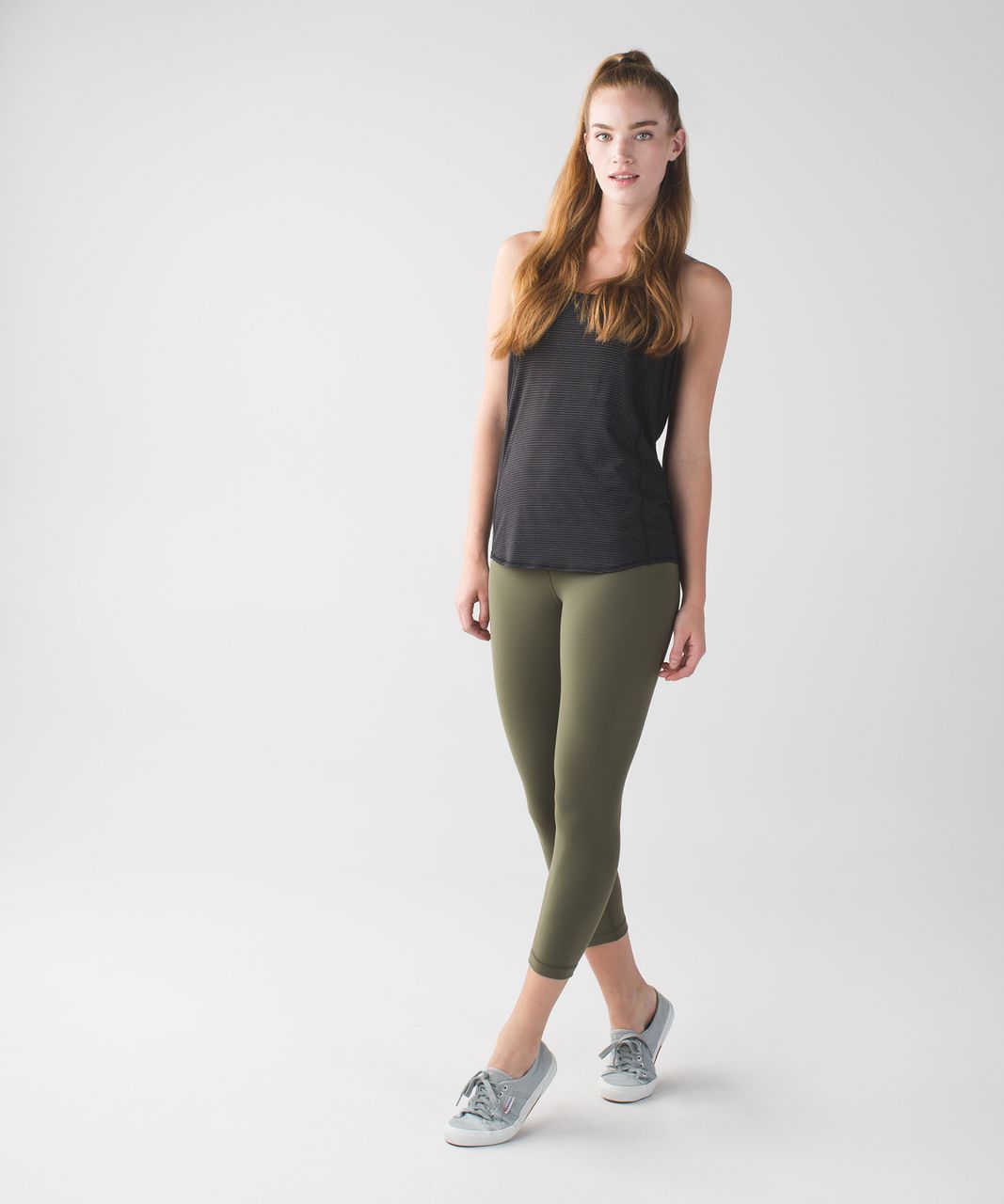 Lululemon Wunder Under Crop II *Full-On Luon - Fatigue Green - lulu fanatics