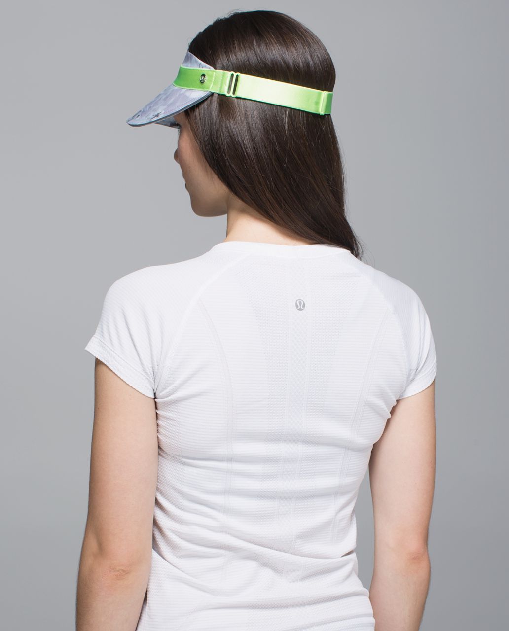 Lululemon Fast Paced Run Visor - Mini Blushed Illusion White Multi