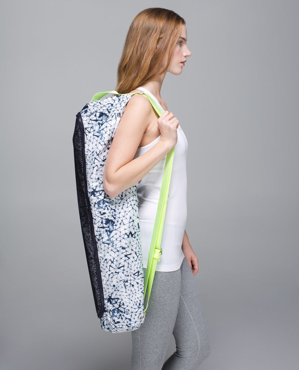 Lululemon Drishti Yoga Tote *Print - Star Crushed White Deep Navy / Naval  Blue - lulu fanatics