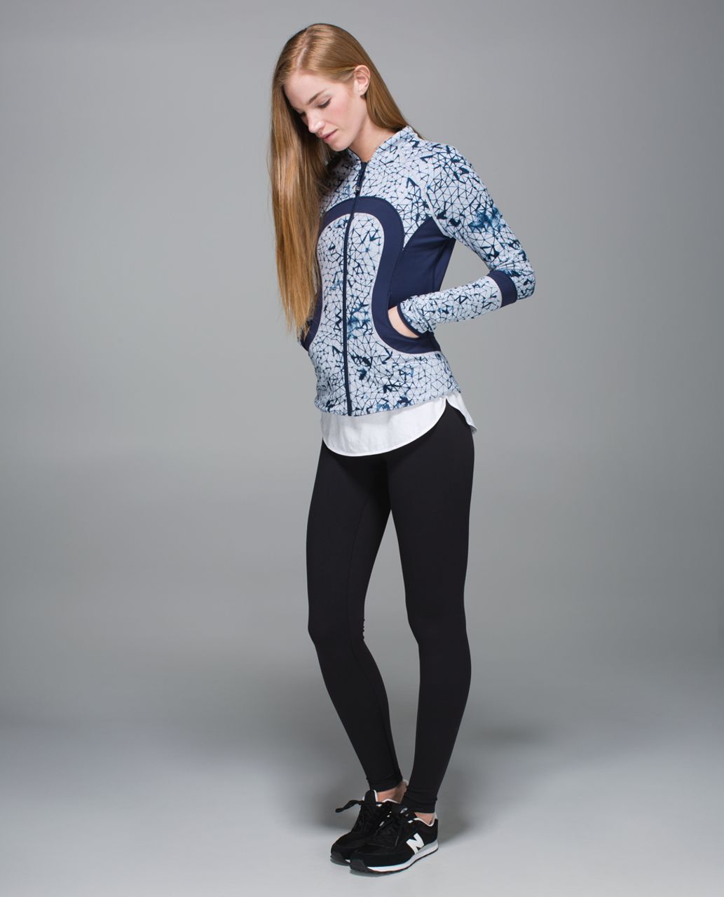 Lululemon Find Your Bliss Jacket - Deep Navy / Star Crushed Silver Fox Deep Navy