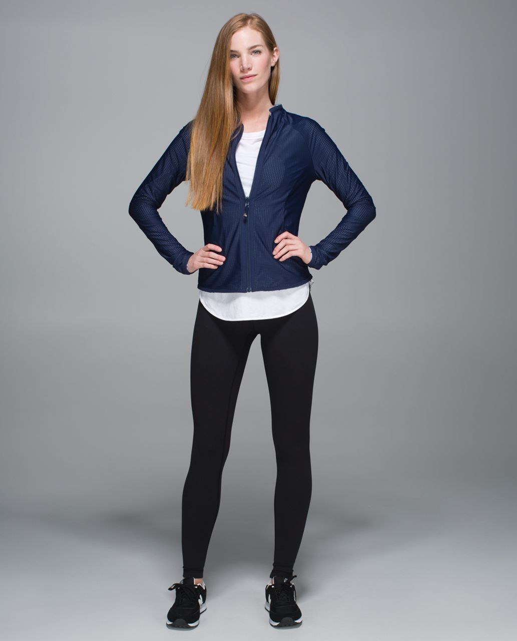 Lululemon Find Your Bliss Jacket - Deep Navy / Star Crushed Silver Fox Deep Navy