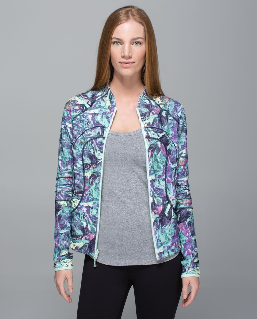 Lululemon Find Your Bliss Jacket - Vintage Green / Iridescent Multi / Sea Mist