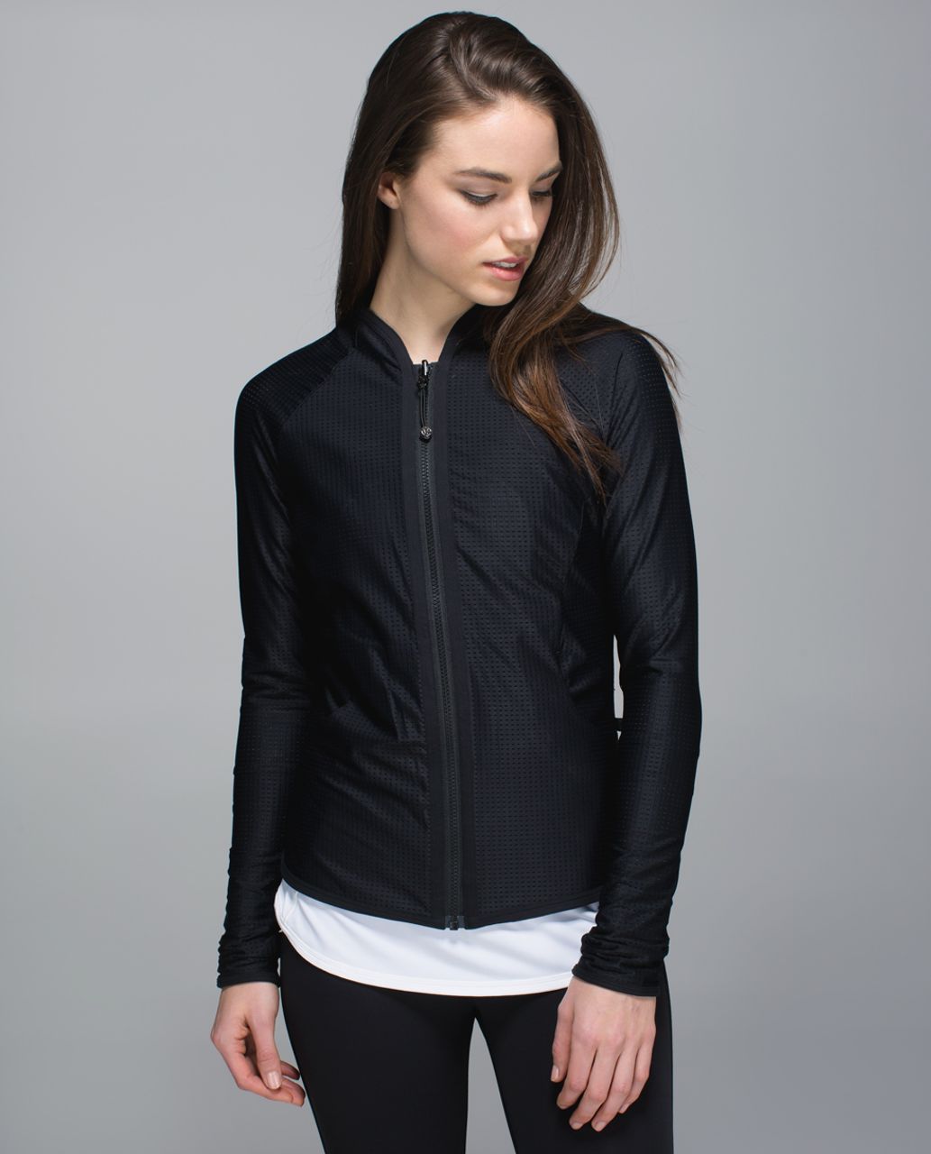 Lululemon Find Your Bliss Jacket - Black / Heathered Black - lulu fanatics