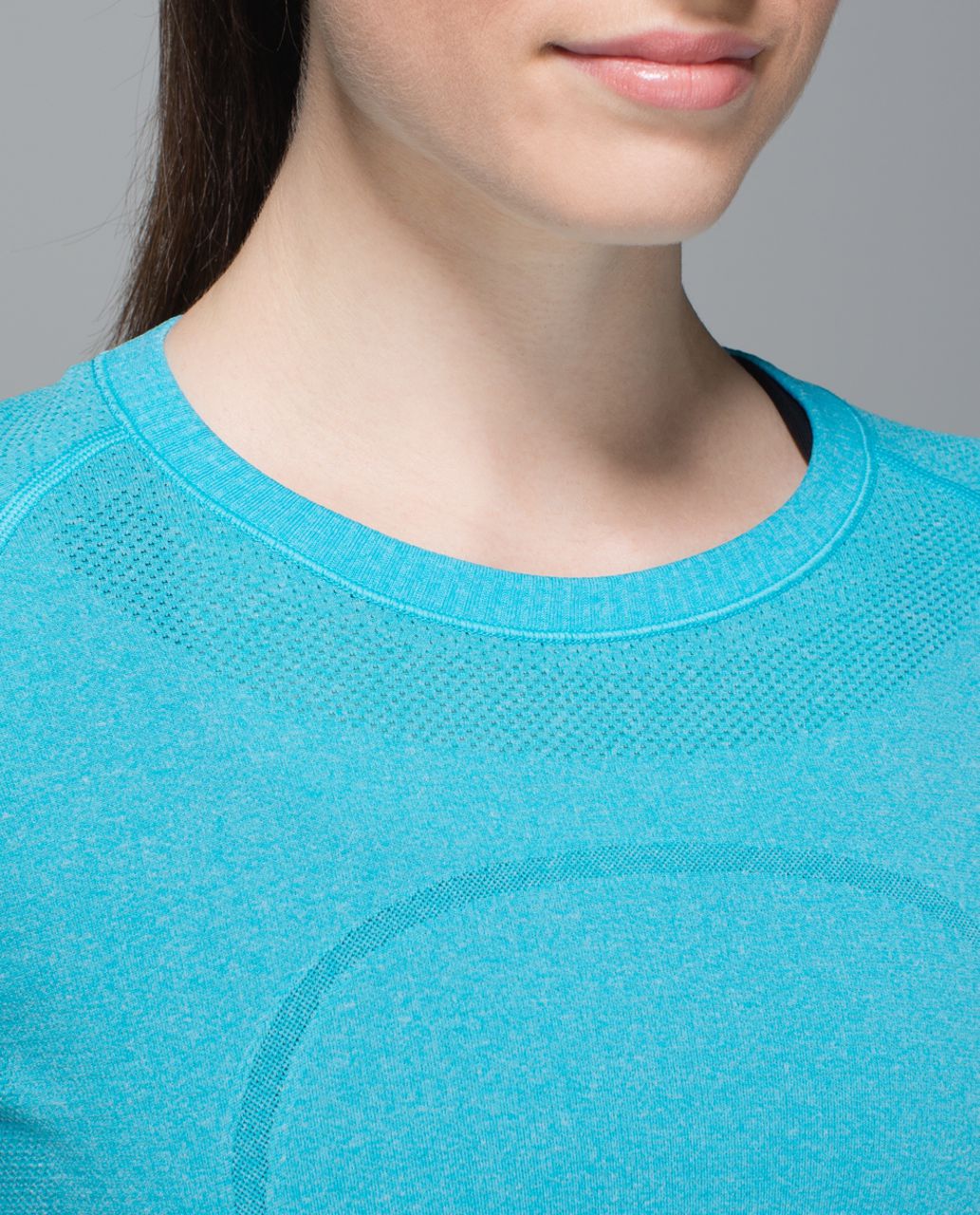 Lululemon Run:  Swiftly Tech Long Sleeve Crew - Heathered Fresco Blue