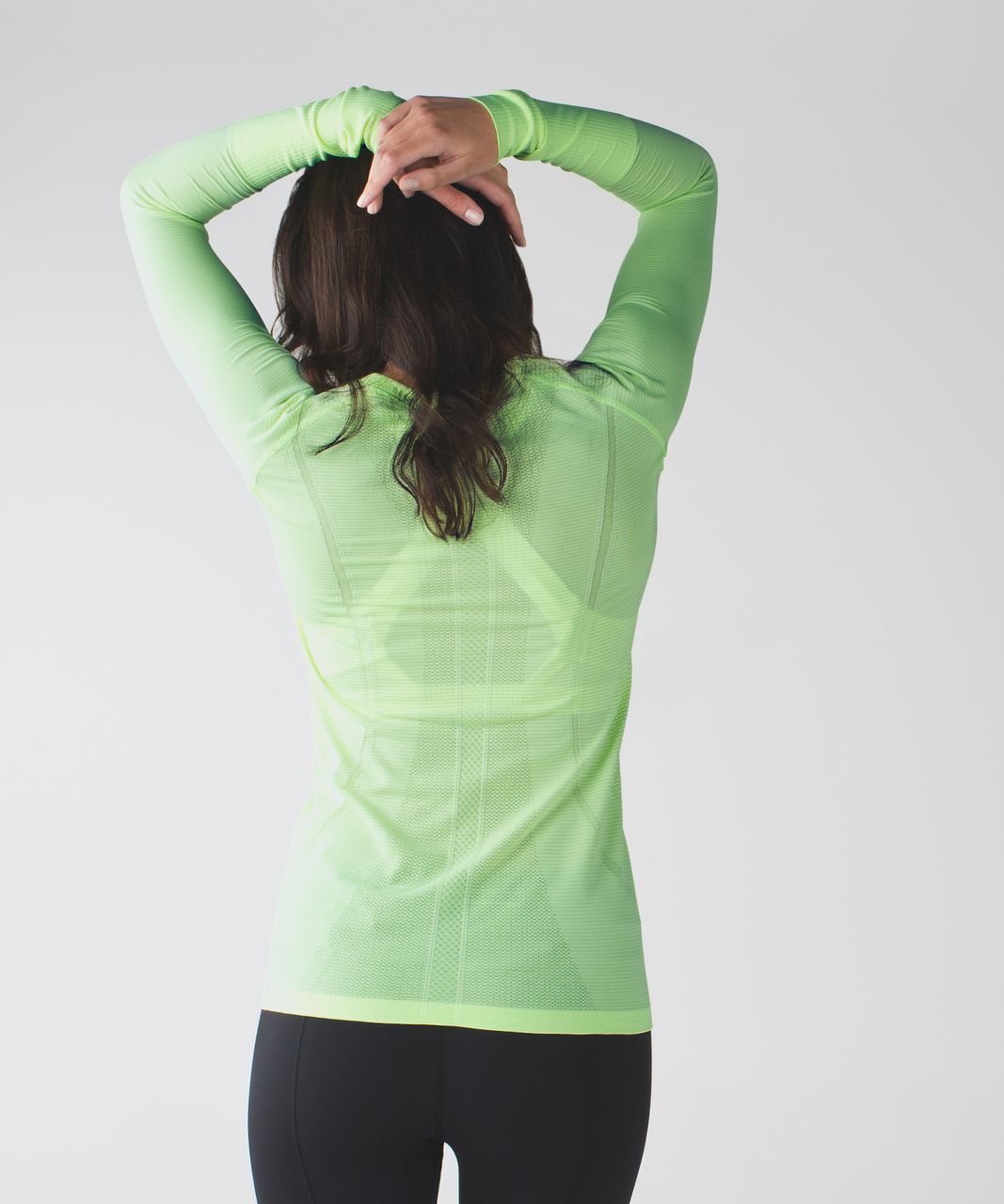 Lululemon Run:  Swiftly Tech Long Sleeve Crew - Heathered Clear Mint