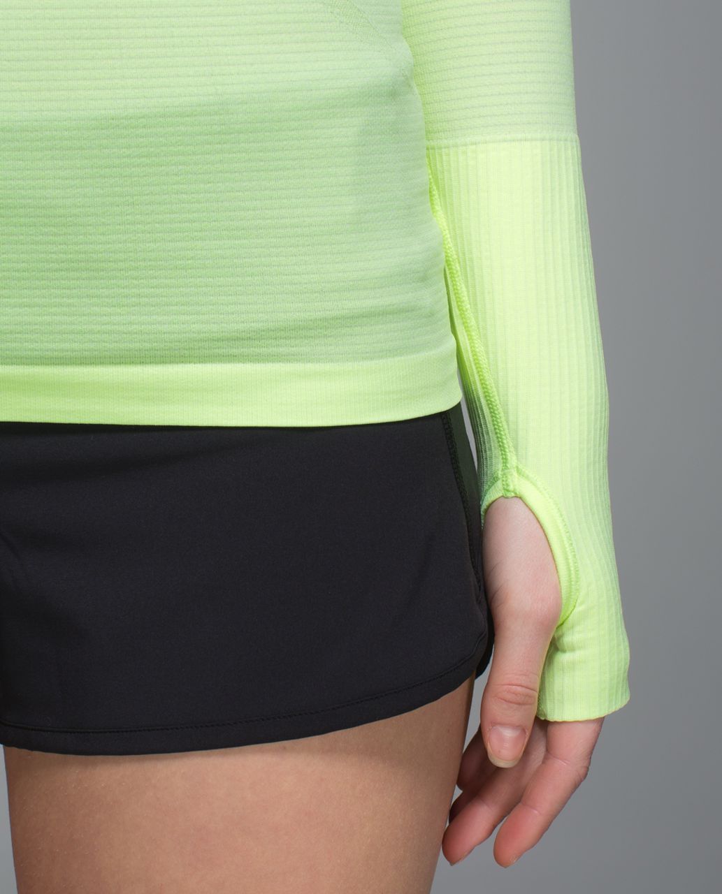 Lululemon Run:  Swiftly Tech Long Sleeve Crew - Heathered Clear Mint