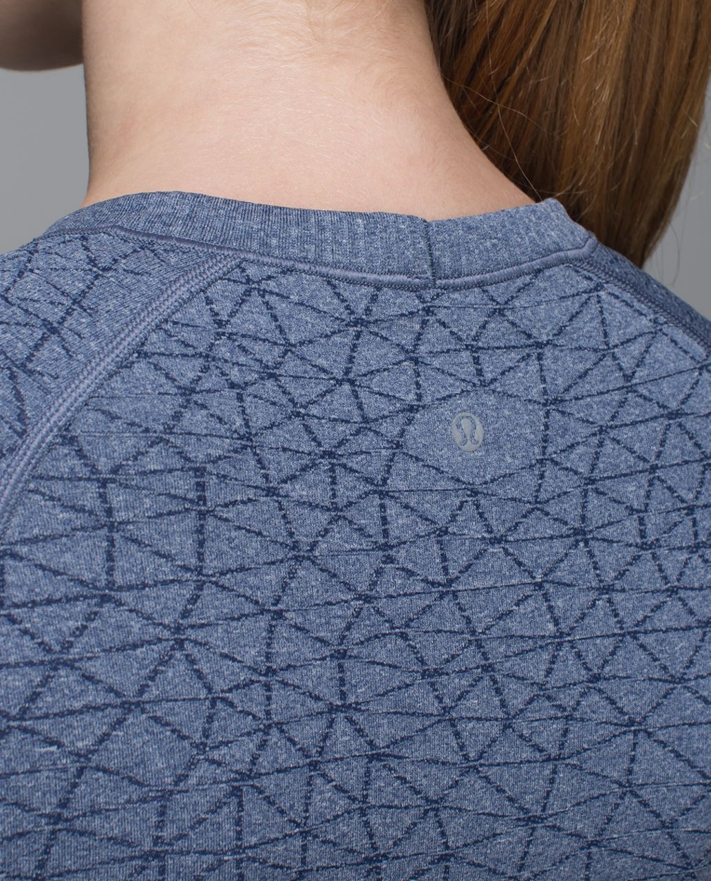 Lululemon Run:  Swiftly Tech Short Sleeve Crew - Heathered Deep Navy