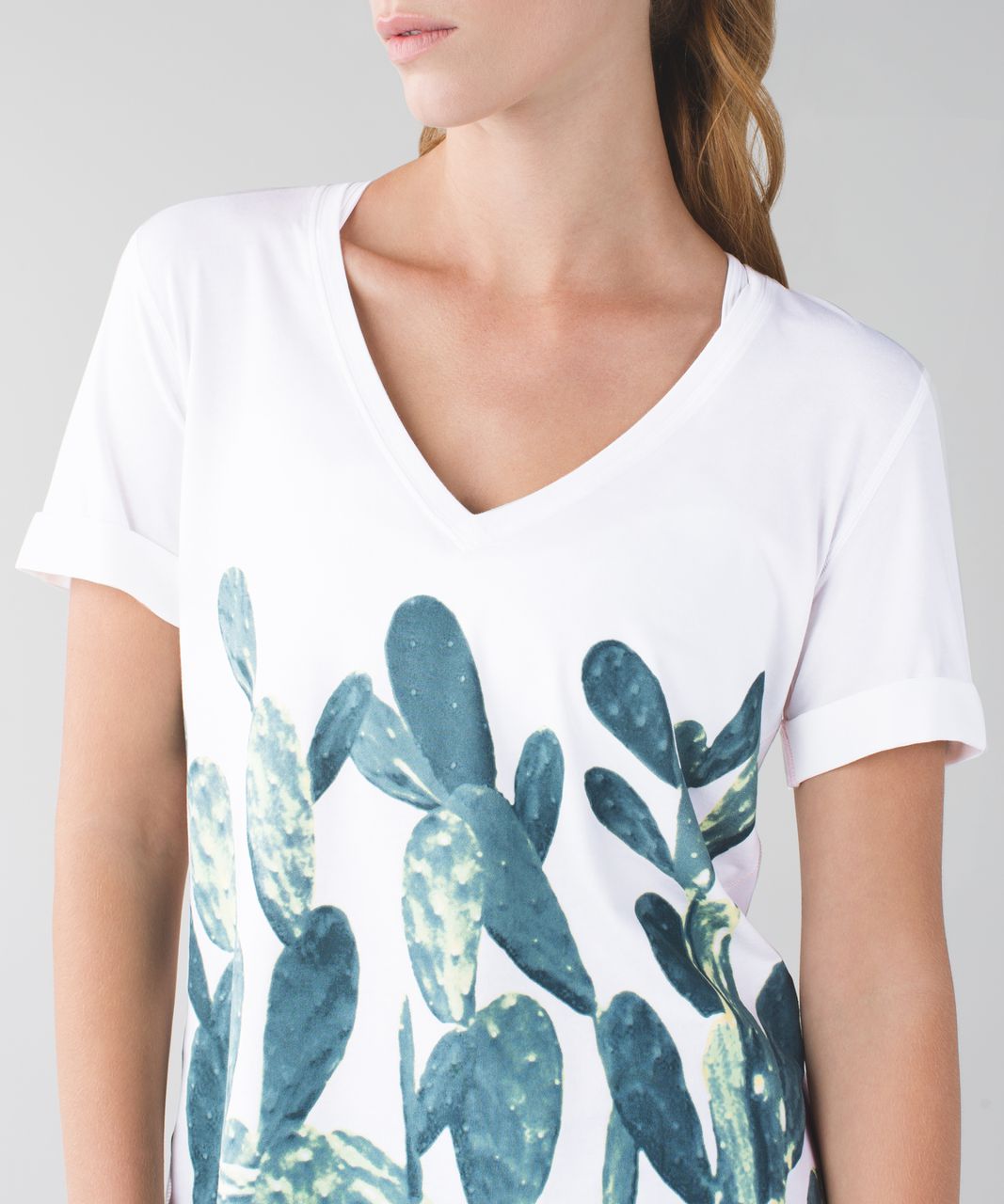 Lululemon Love Tee II - White / Prickly Pear Multi