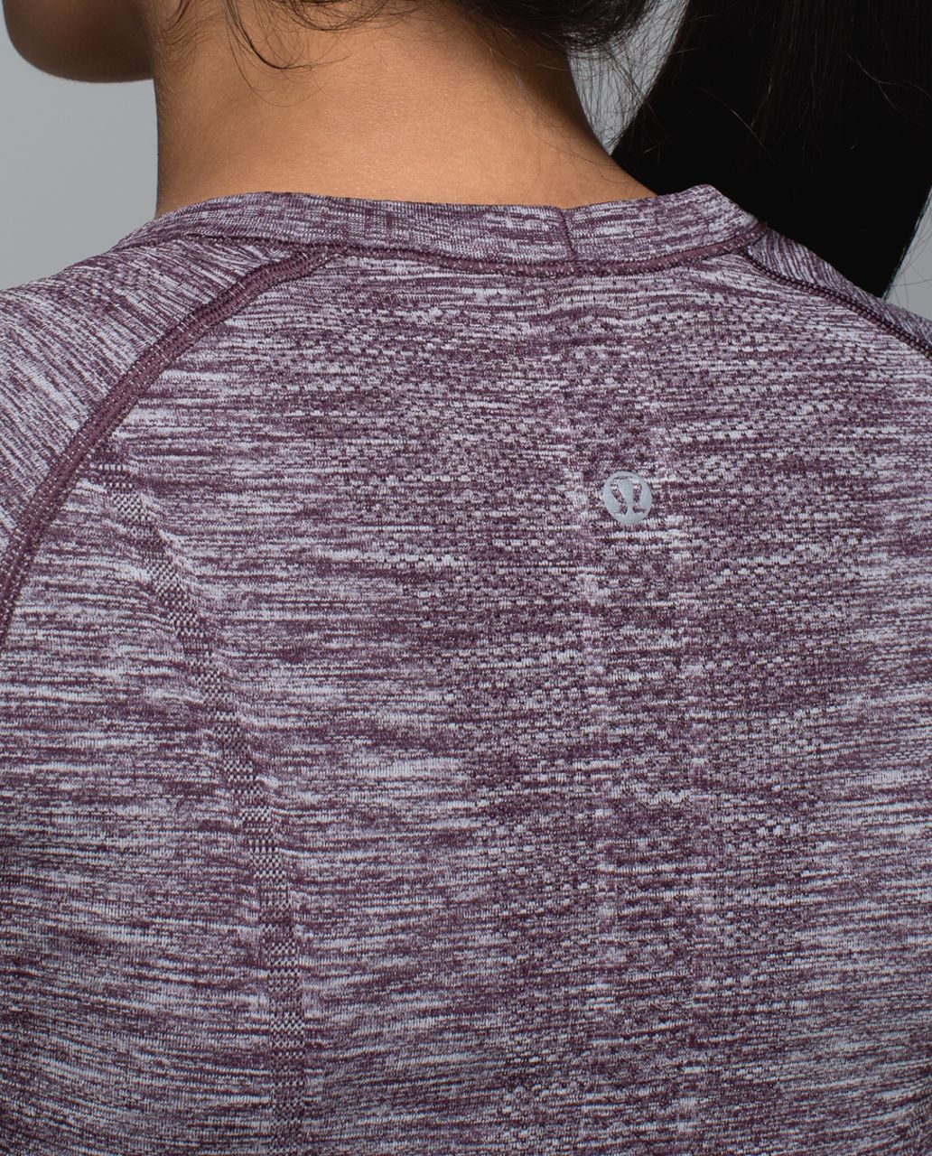 Lululemon Run:  Swiftly Tech Short Sleeve Crew - Heathered Black Cherry