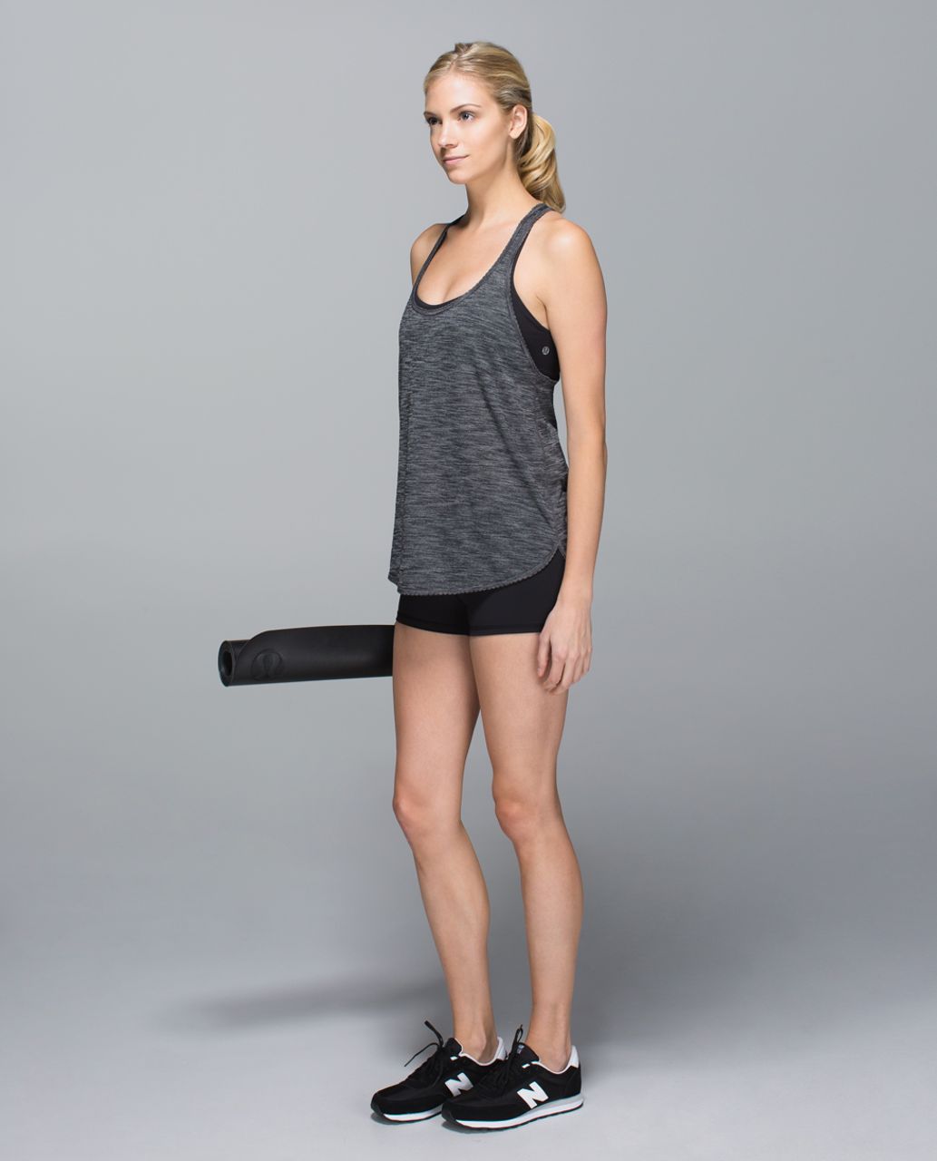 Lululemon 105 F Singlet - Heathered Deep Coal