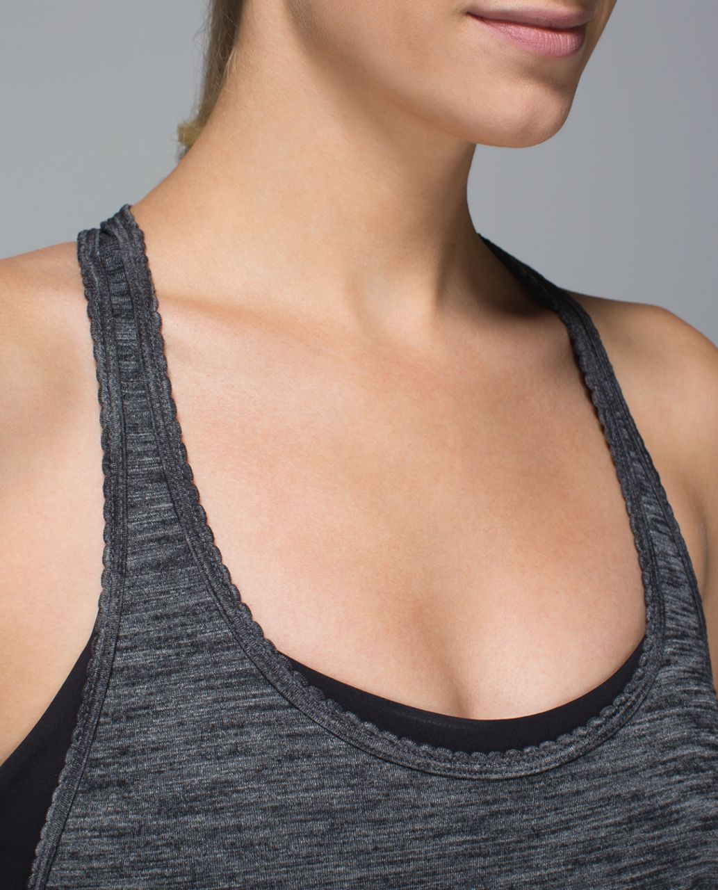 Lululemon 105 F Singlet - Heathered Deep Coal