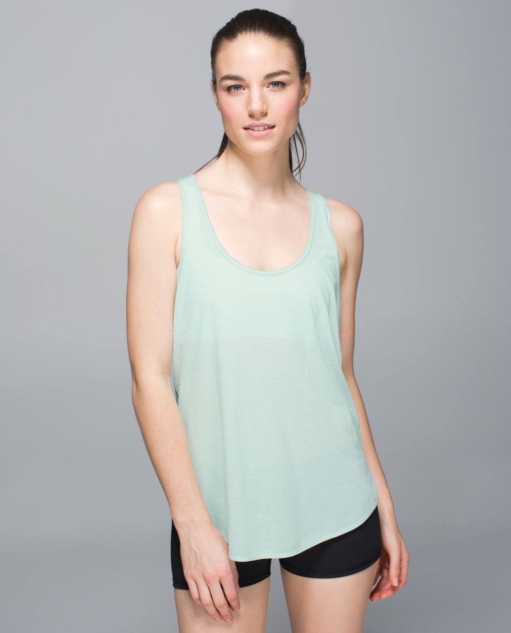 Lululemon 105 F Singlet - Heathered Sea Mist - lulu fanatics