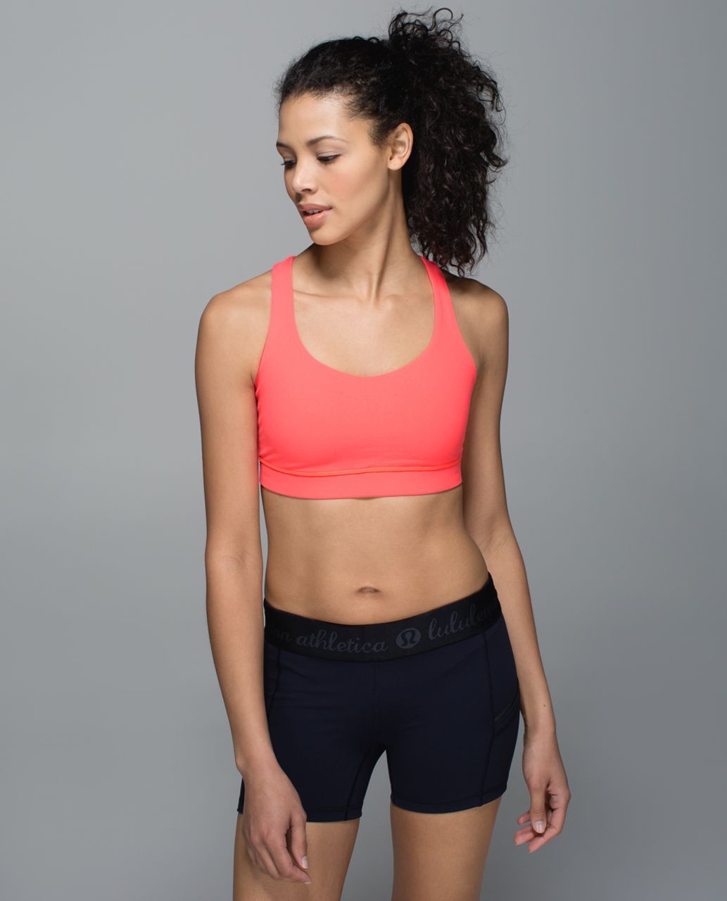 Lululemon 50 Rep Bra - Electric Coral