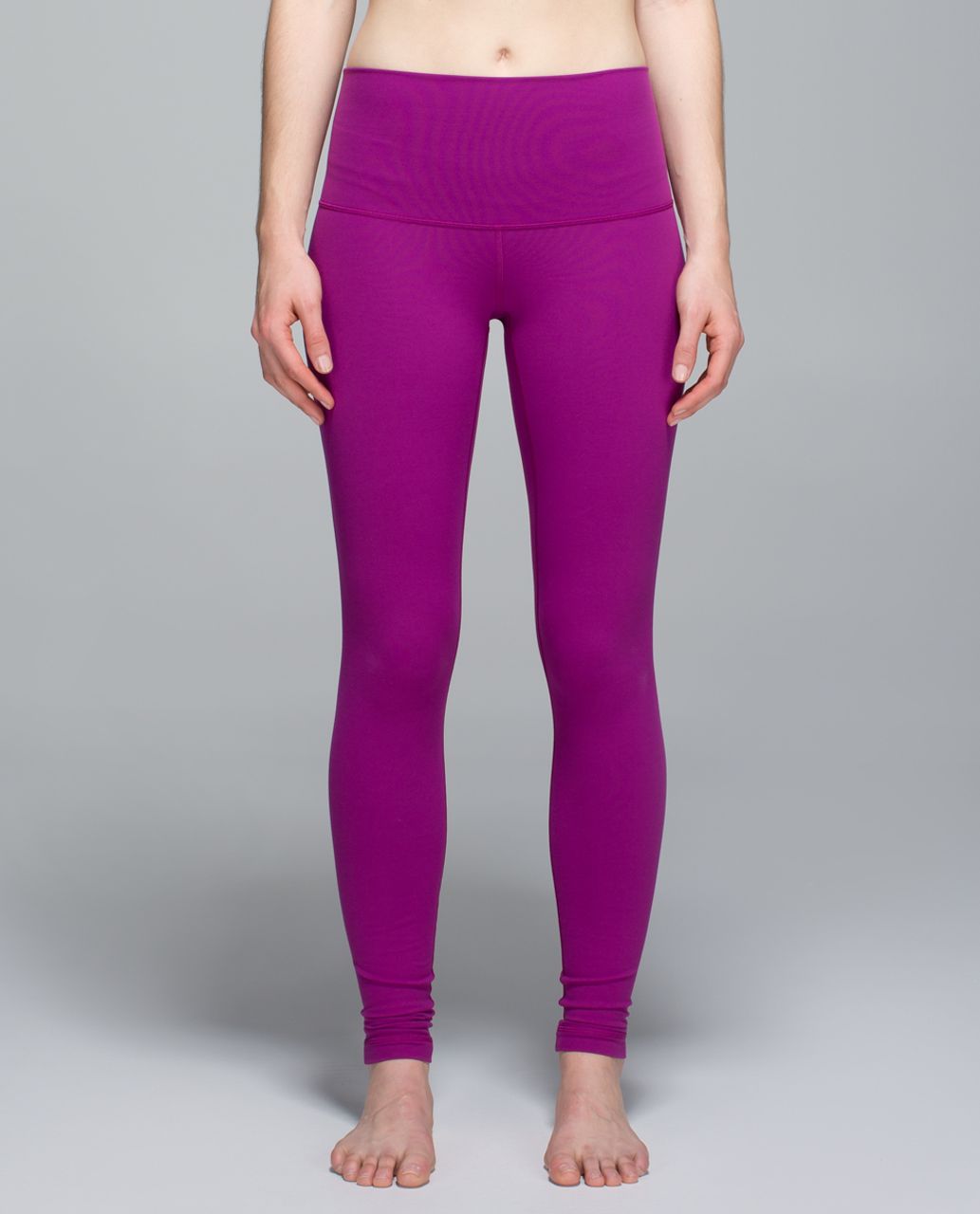 Lululemon 6 wunder under leggings high rise spacebone regal plum red grape  yoga